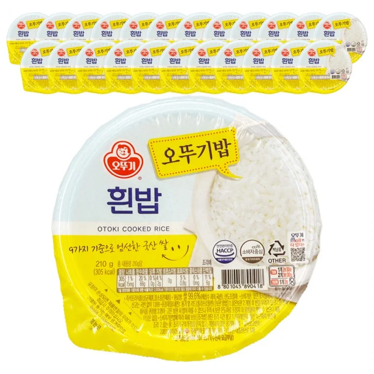오뚜기 맛있는 오뚜기밥 흰밥 210g x 24개