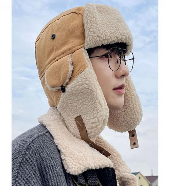 패션 남성 뽀글이 안감 군밤 패션 털모자 귀달이 모자