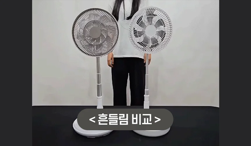 접이식 선풍기 캠핑 무선 리모컨 휴대용 키높이 상세3