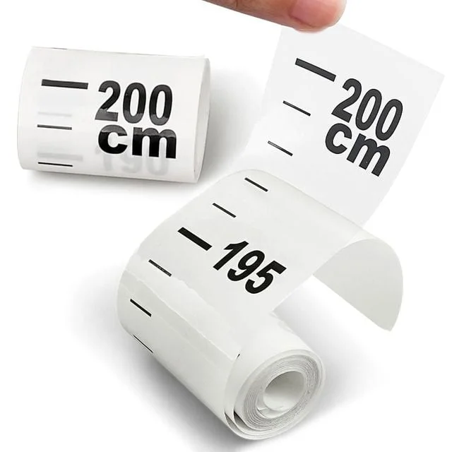 키재기 투명 키재기 스티커 200cm 키재기판 기록 키스티커 벽걸이키재기