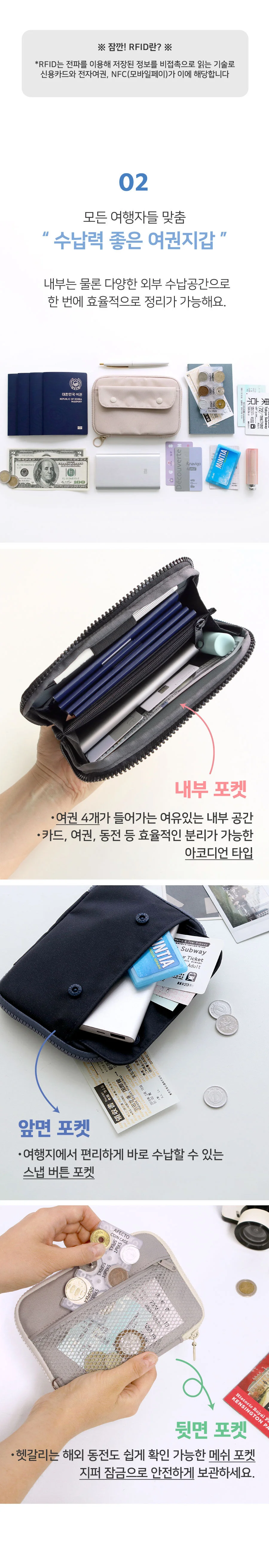 여권지갑 해외여행지갑 여행용지갑 여행지갑 상세5