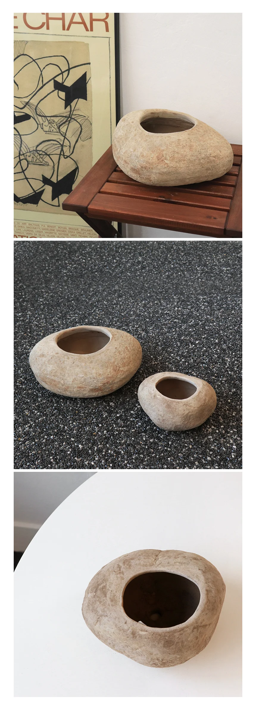 빈티지 내추럴 스톤 화분 상세4