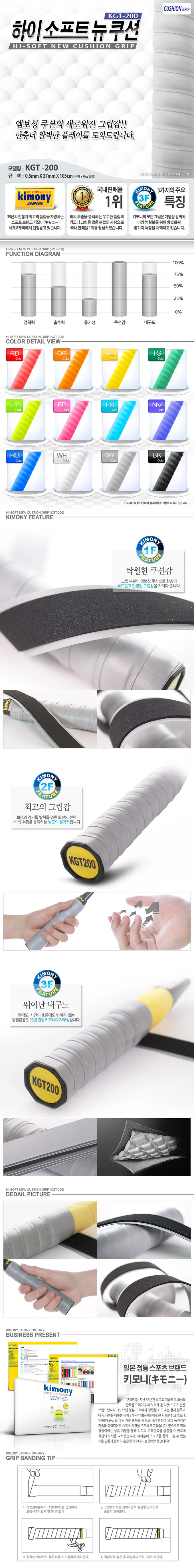 하이소프트 뉴 쿠션그립 라켓그립 배드민턴 테니스 상세2
