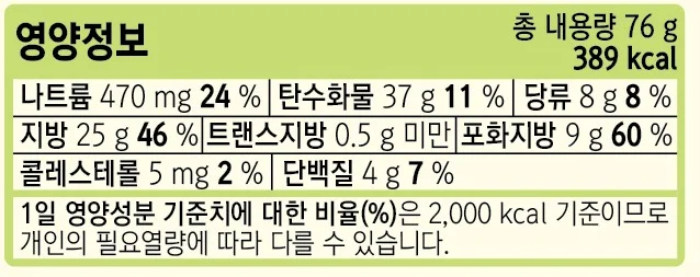 찍먹예감 갈릭청양마요소스 76g 오리온 상세3