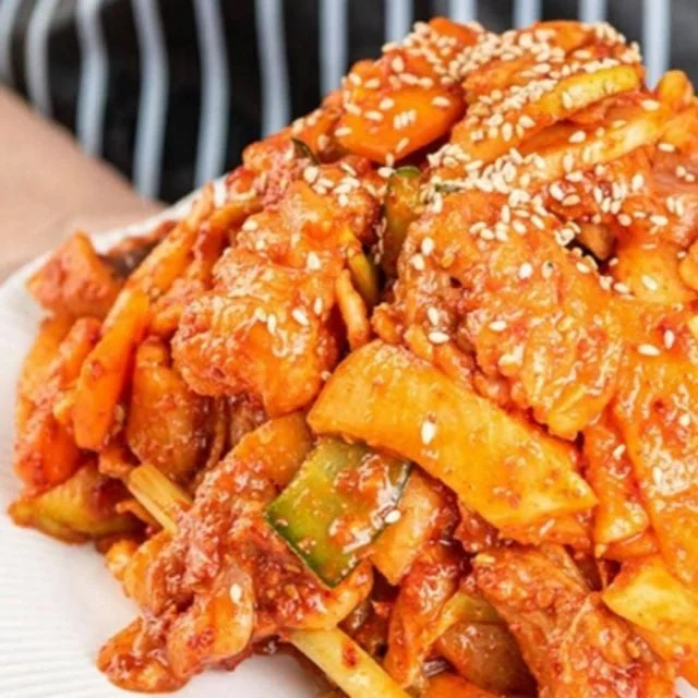 부안 홍어 무침 국내산 전통시장 500g seasoned skate