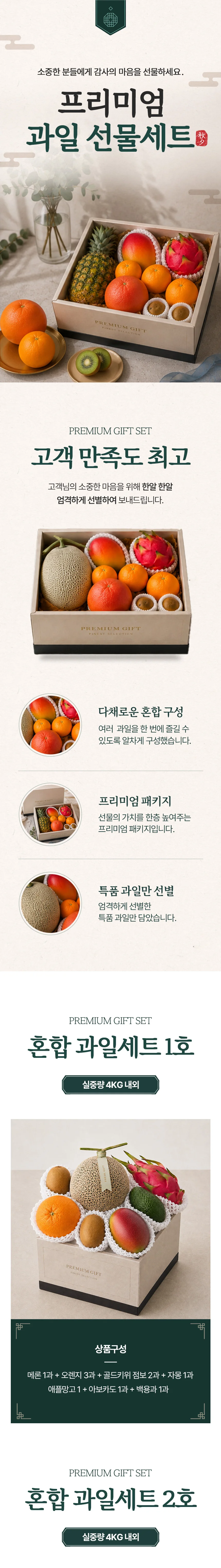 프리미엄 메론 혼합 과일세트 1호 상세1