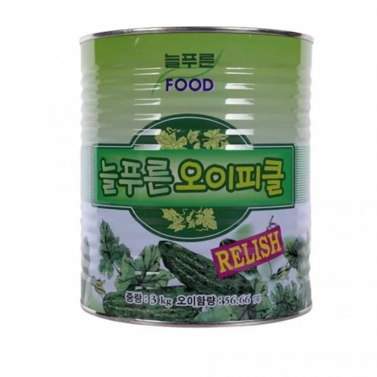 늘푸른 랠리쉬 오이 피클 3kg 대용량피클 업소용오이피클 스위트렐리쉬