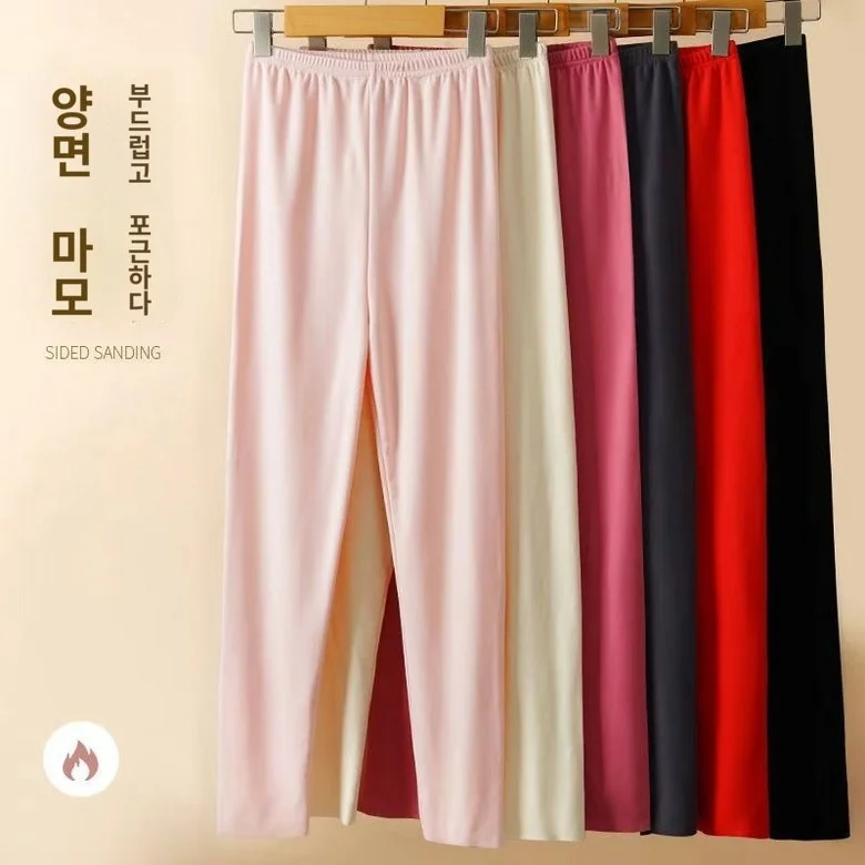 가을 겨울 양면 벨벳 내복 레깅스 따뜻한바지 SH1635 상세3