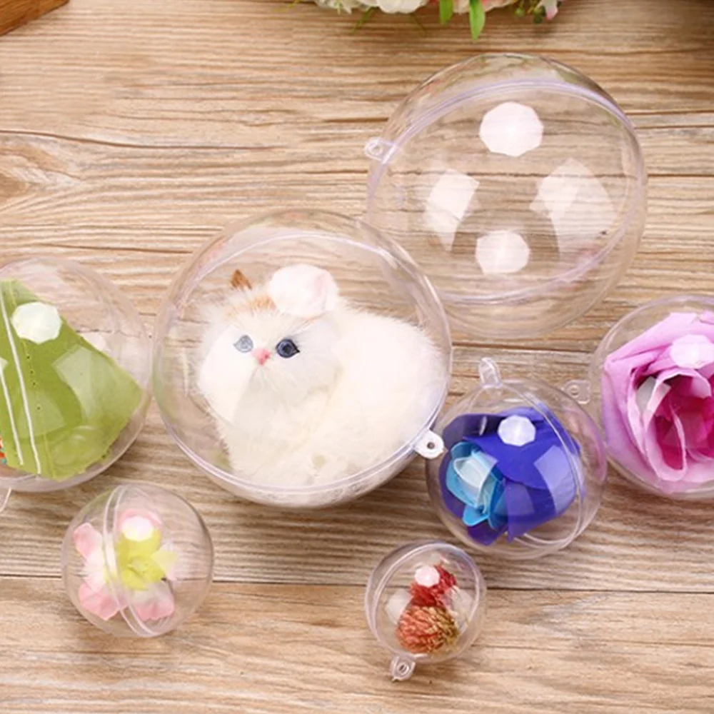 투명 플라스틱볼 6p세트/ 6cm 아크릴구 투명캡슐