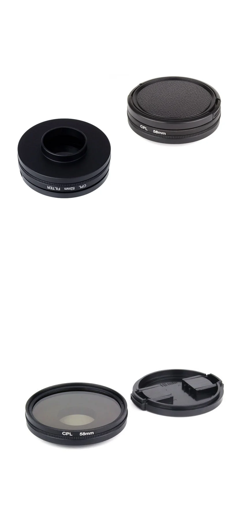 고프로 4 3 액션캠 호환 CPL 편광 필터 렌즈 52mm 커버 상세5
