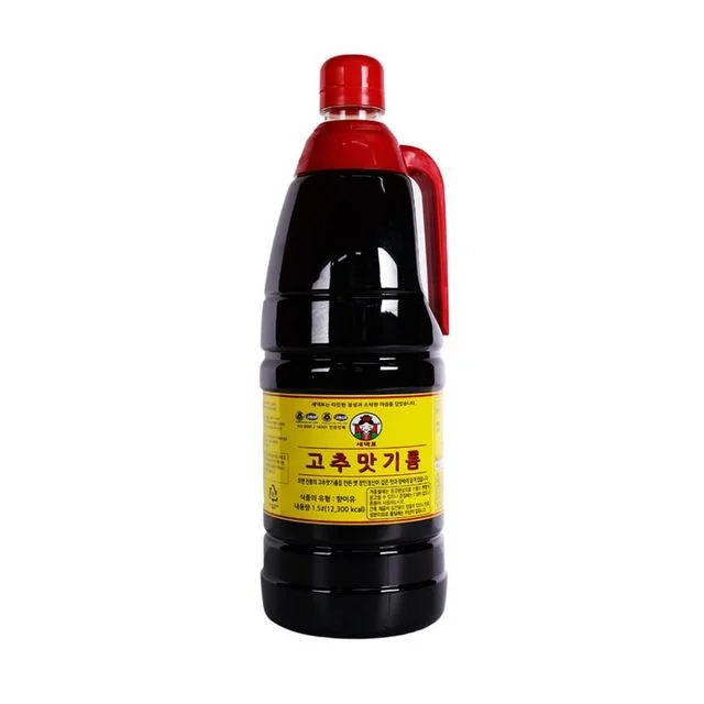 새댁표 고추맛 기름 1.5L 조미유 풍미유 고추씨기름