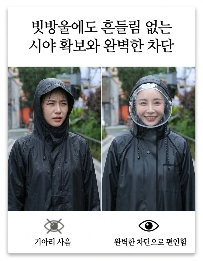 우비 우의 커플 비옷 레인코트 우비 우의 상세4