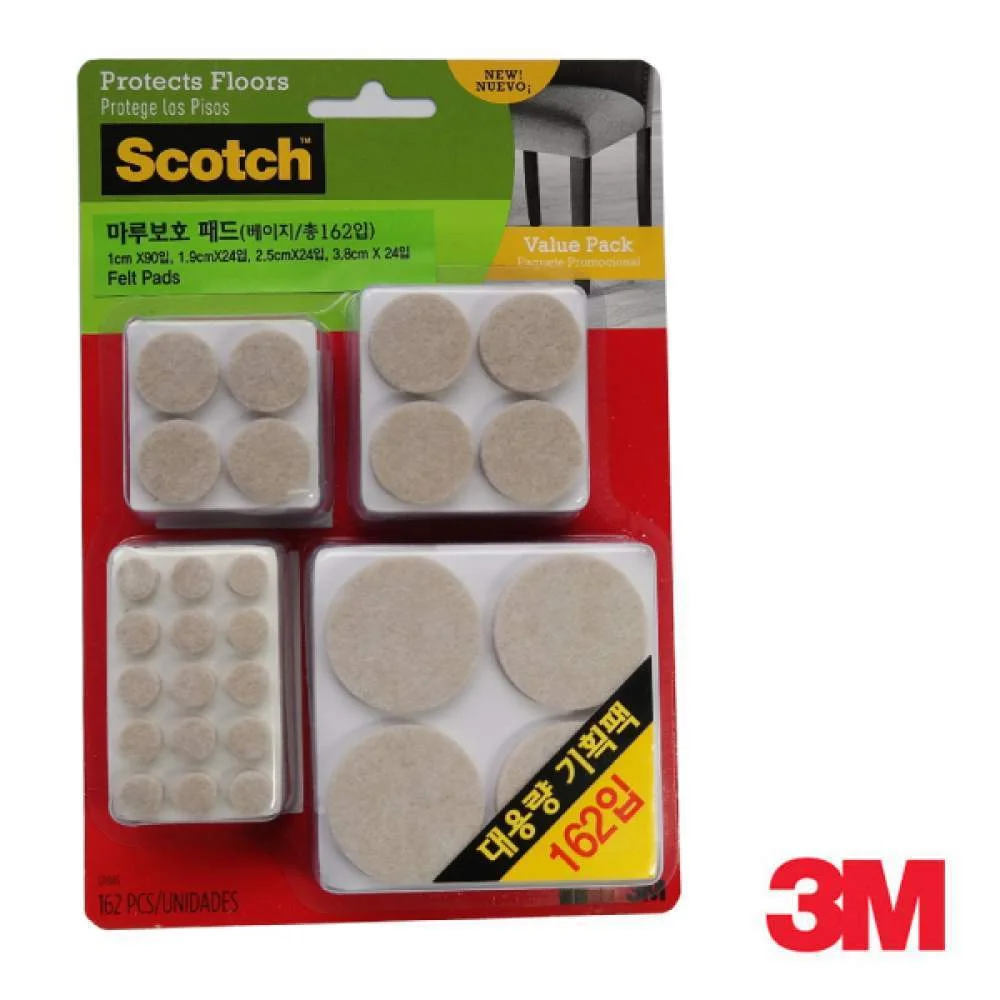 3M 마루보호 패드 원형 혼합형 대용량 기획팩 상세2