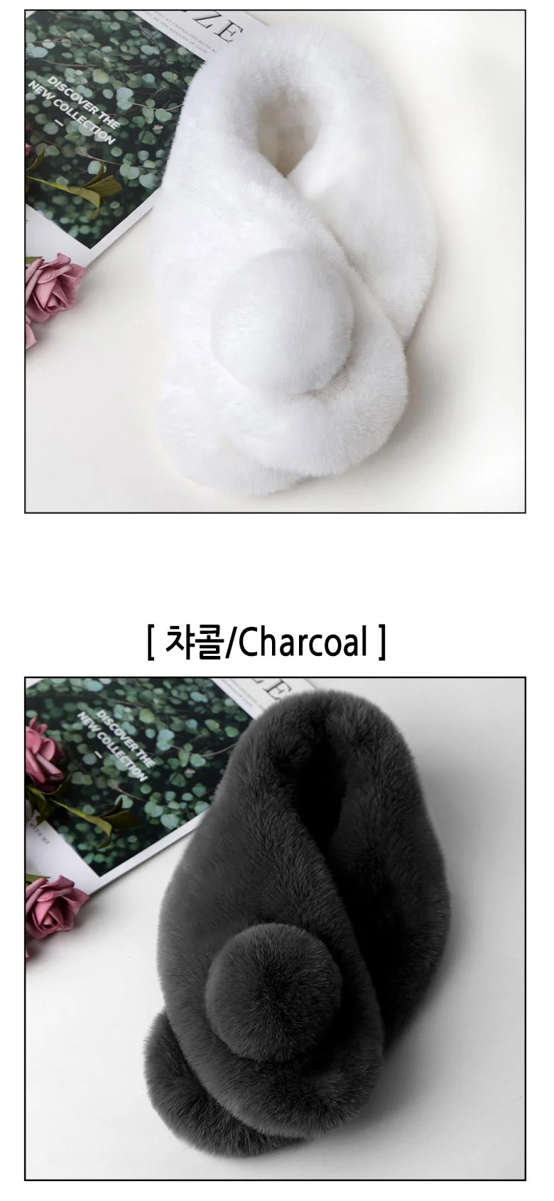 퍼 목도리 숏머플러 짧은목도리 퍼머플러 상세4