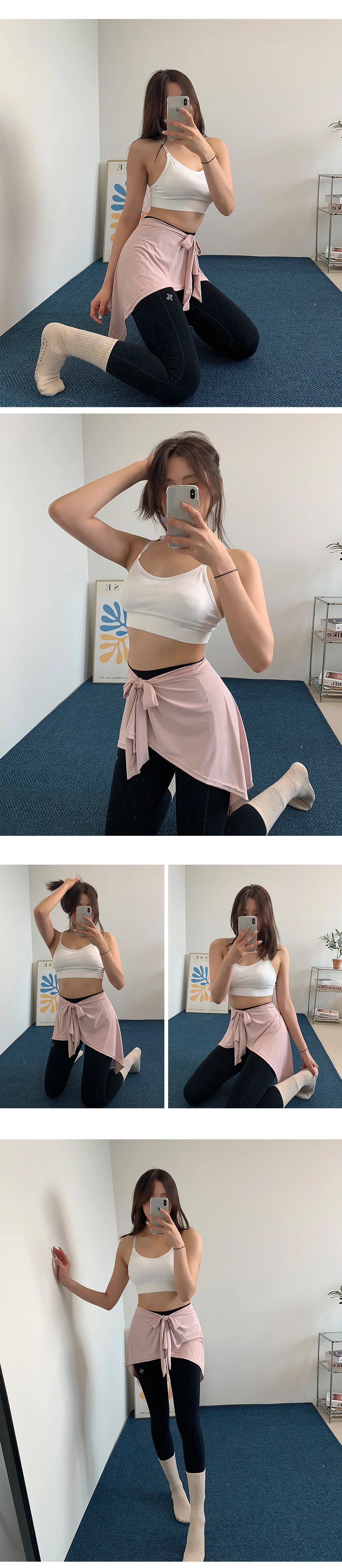 요가랩커버스커트 커버업 레깅스 치마 엉덩이가리개 상세5
