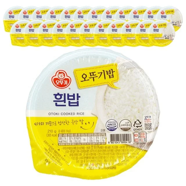 오뚜기 맛있는 오뚜기밥 흰밥 210g 24개