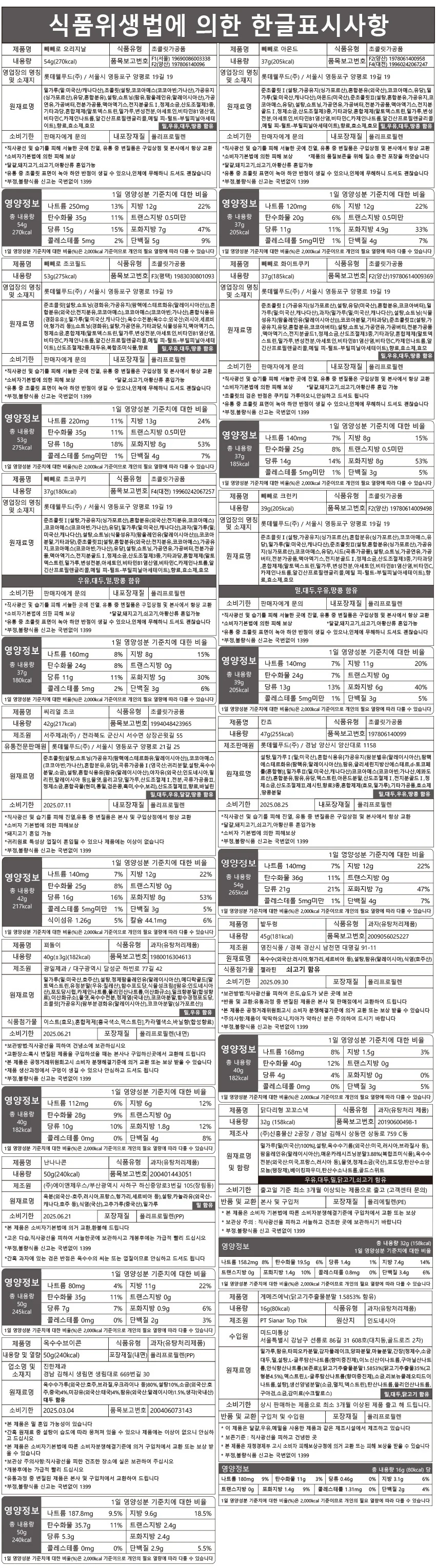 하트박스 간식 선물 초콜릿 사탕 빼빼로 과자 세트 상세3