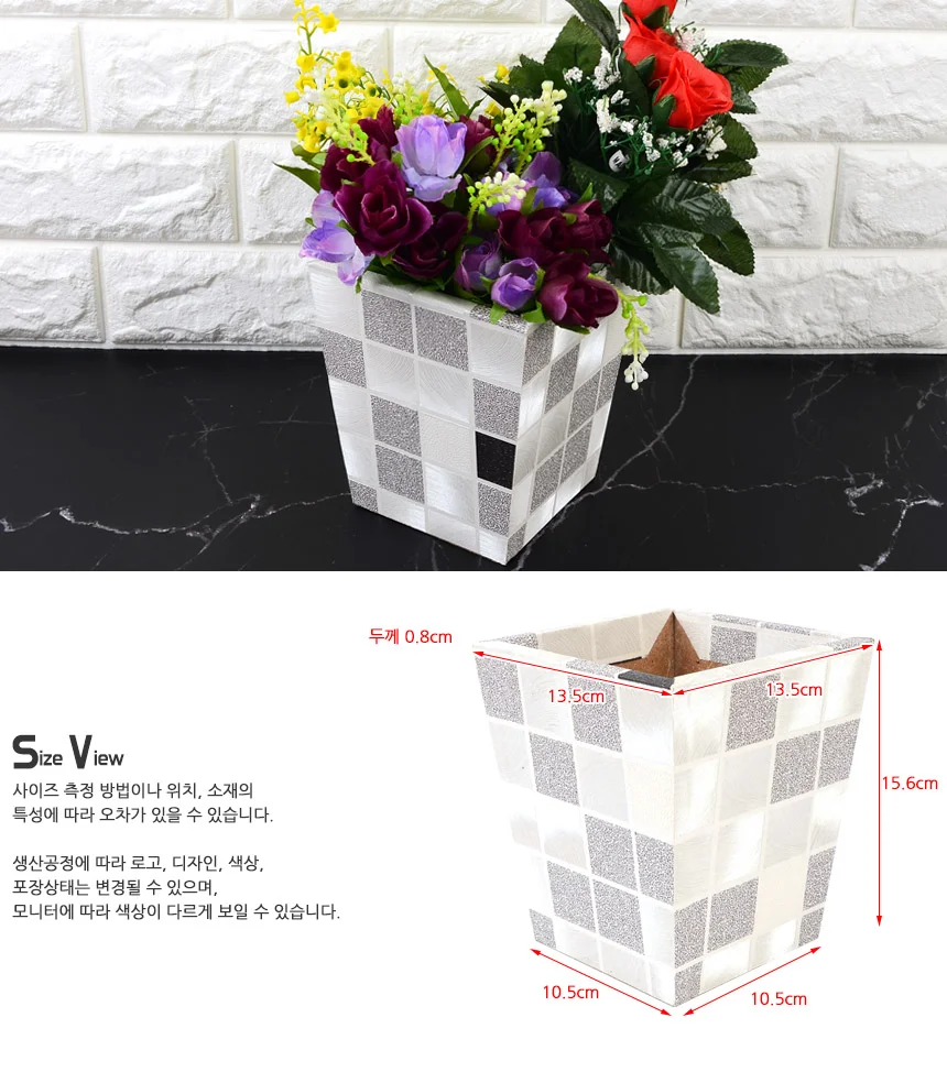 엔틱 인테리어 조화 화분 엔틱화분 데코화분 디자인화분 상세9