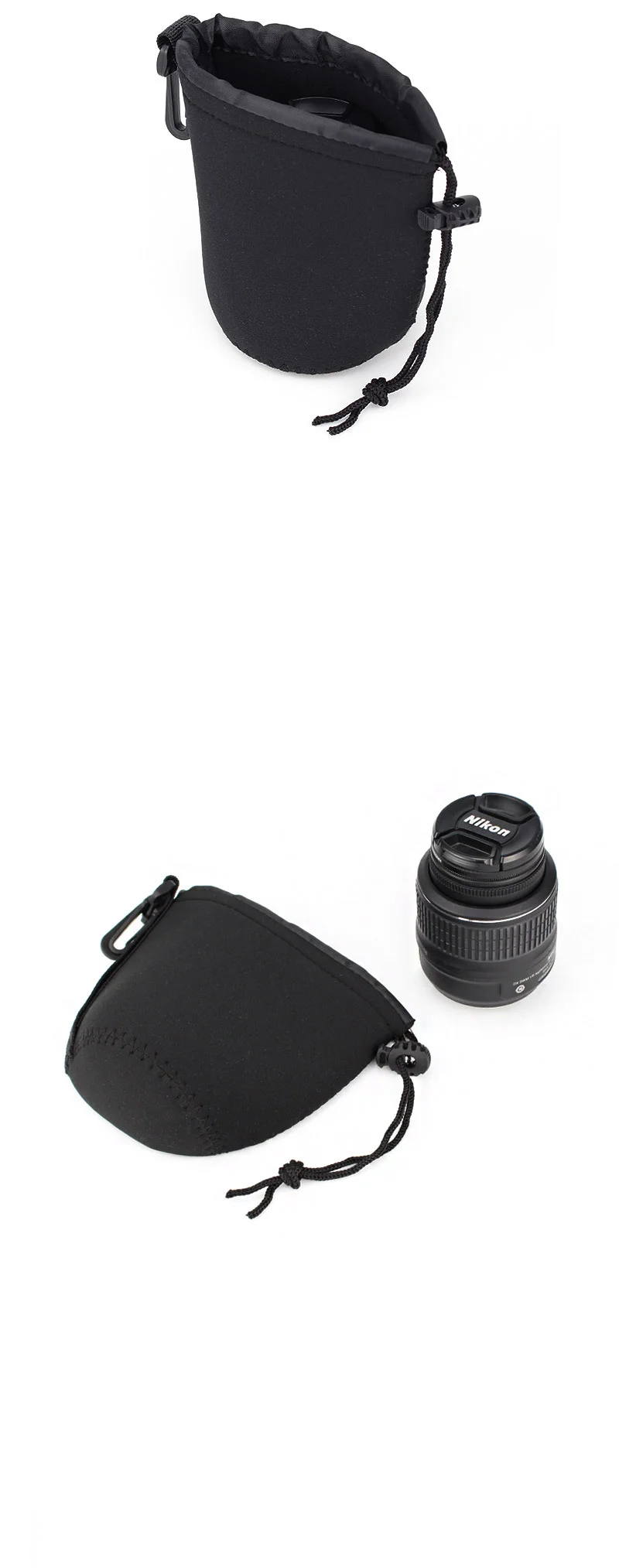 DSLR 카메라 렌즈 보관 케이스 파우치 가방 단렌즈 M 상세3