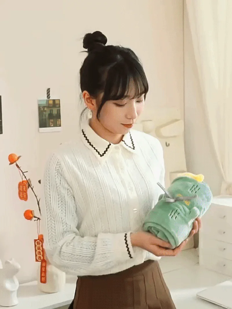 담요 미니 블랭킷 담요 극세사 똑딱이 이불 무릎 캐릭터 상세2