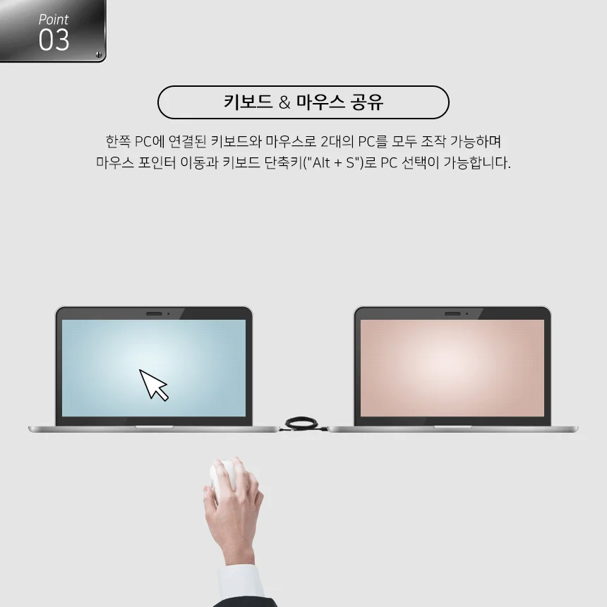 넷메이트 USB3.0 데이터 컨버터 키보드 마우스 공유 상세4