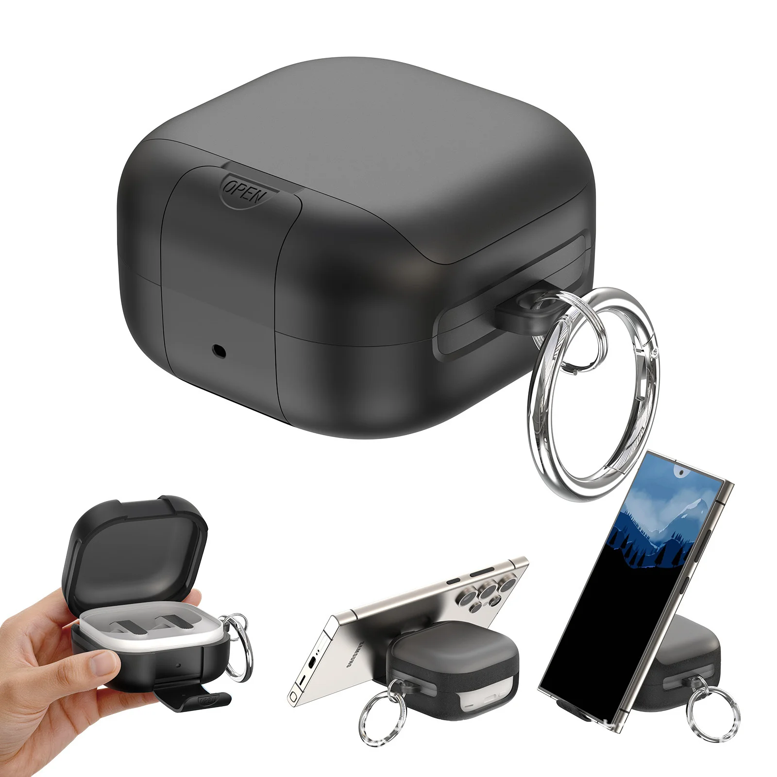 갤럭시버즈4케이스 Galaxy Buds4pro 보호 케이스에 적합 2026 삼성 이어폰 케 상세1