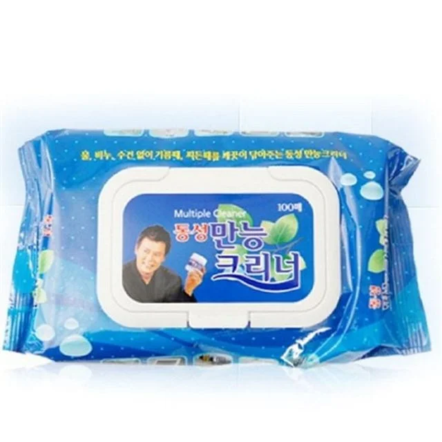 다용도 청소 물티슈 생활 제거 다목적 찌든때 주방 세척용 사무실 클리너 키보드 자동차 레인지 청소포