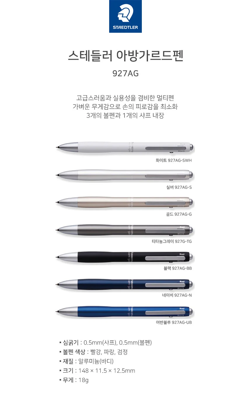 스테들러 아방가르드펜 골드 927AG-G (1개입) 상세1
