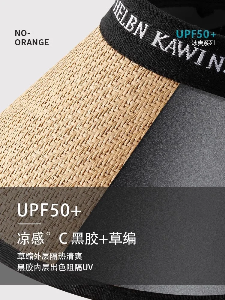 버킷햇 여성 라이딩 썬캡 자외선 차단 밀짚 모자 상세5