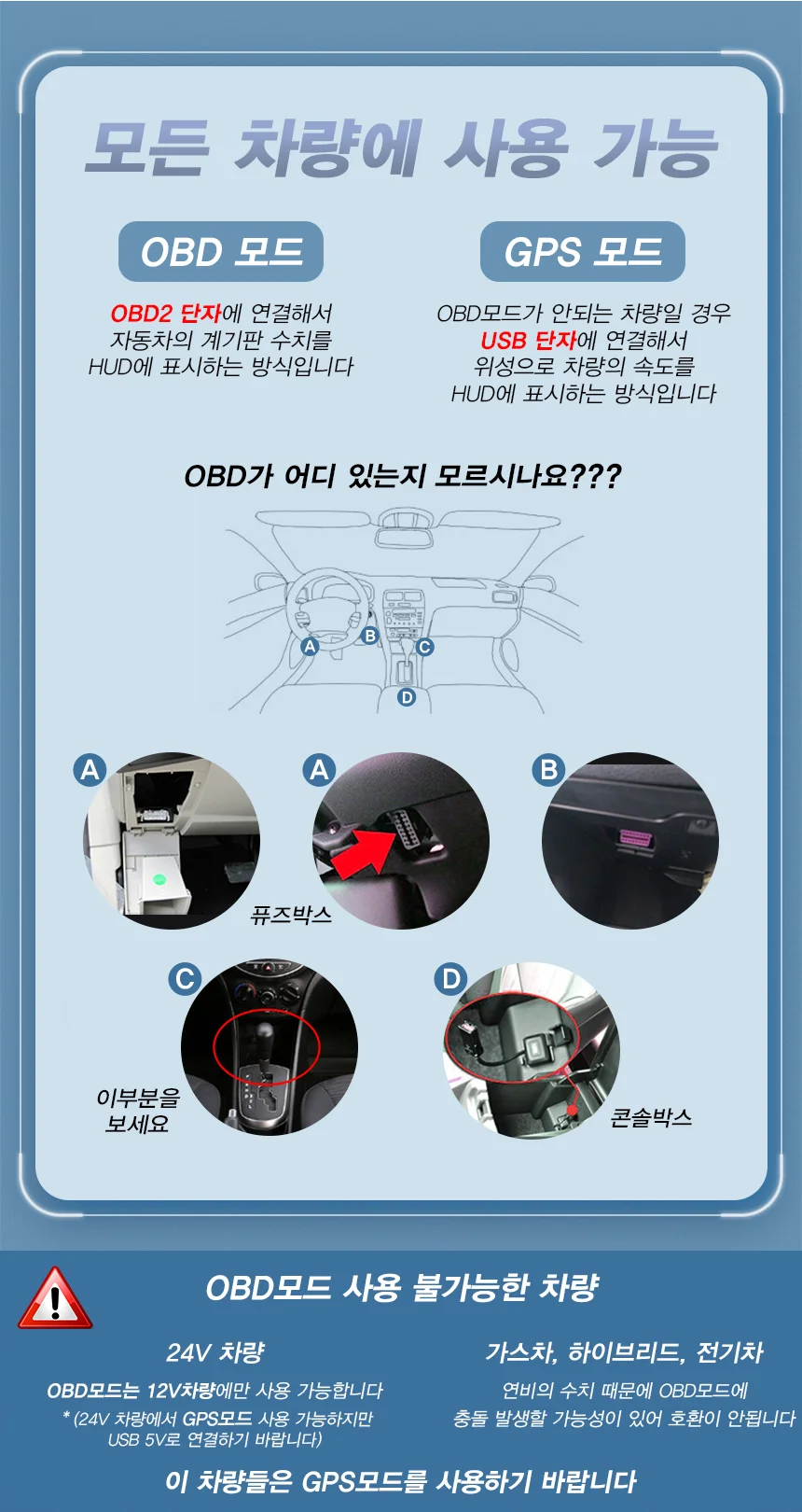자동차 HUD 헤드업 내비게이션 듀얼 다기능 디스플레이 상세3