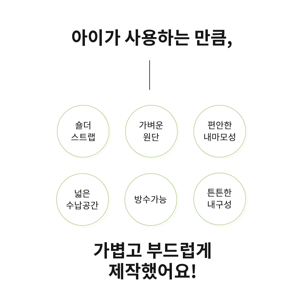 레인보우 여아 고학년 책가방 초등학생 백팩 캐쥬얼 가방 상세4