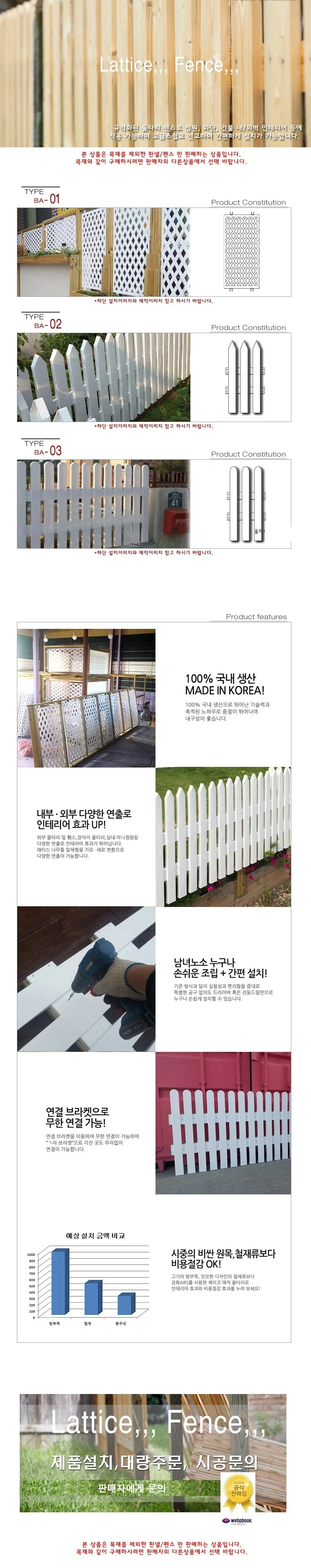 강아지 애견울타리 TYPE3 전원주택 동물 철장 울타리 상세1