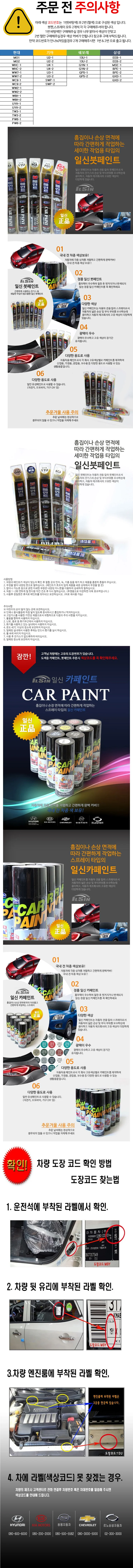 뉴쏘렌토R 페인트 붓펜 스프레이 도색 투명 마감 상세1