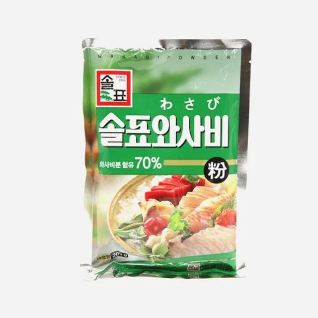 솔표 와사비 분말70 200g 업소용와사비 고추냉이와사비 와사비간장
