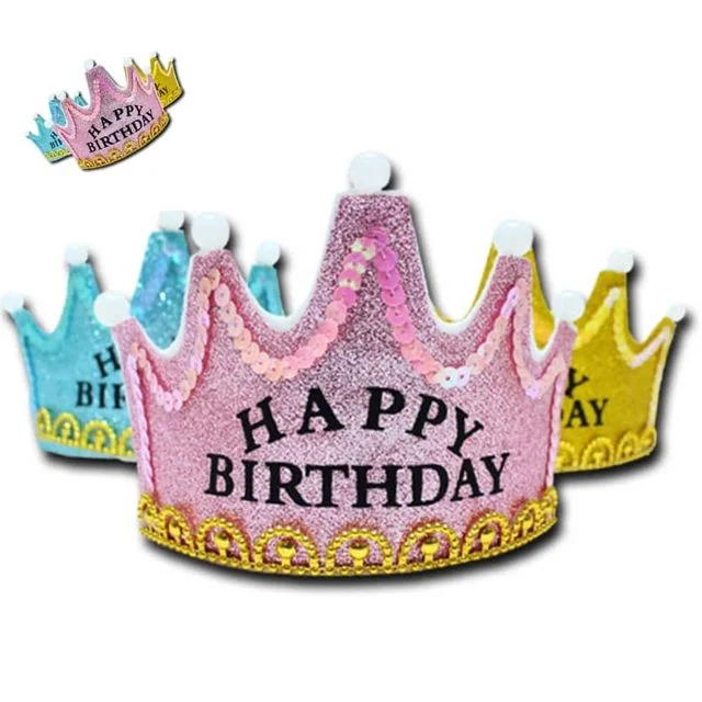 LED 생일파티 왕관 머리띠 만들기 1인용 생일축하머리띠 파티머리띠 파티용품머리띠 행사머리띠