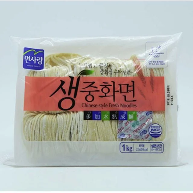 생중화면 수타면발 쫄깃한 1kg 6인분 중화식 면요리 면발 상세1