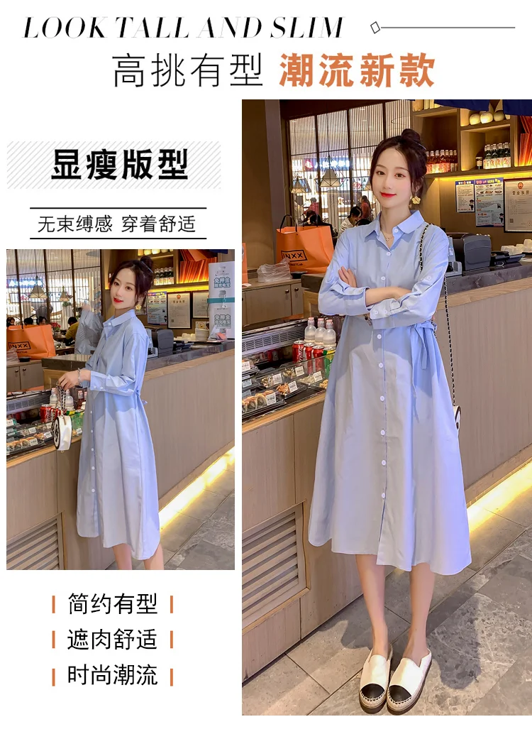 임부복 모닝셔츠 원피스 임산부 상세4