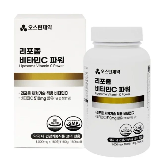 오스틴제약 리포좀 비타민C 파워 1000mg x 180정 6개월분