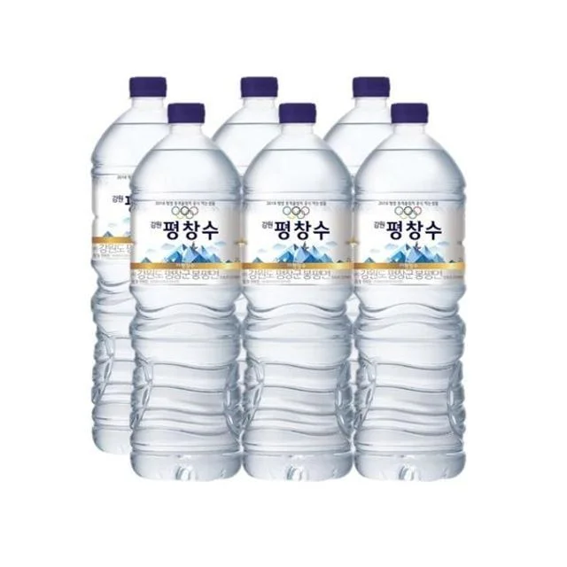 생수 페트병음료수 강원평창수 2L 6개 미네랄워터 안전한생수 탕비실음료