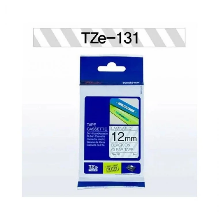 루미나D 브라더 테이프카트리지 tz131 12mm clear black