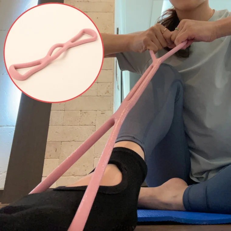 홈트 스트레칭 8자 튜빙밴드 핑크