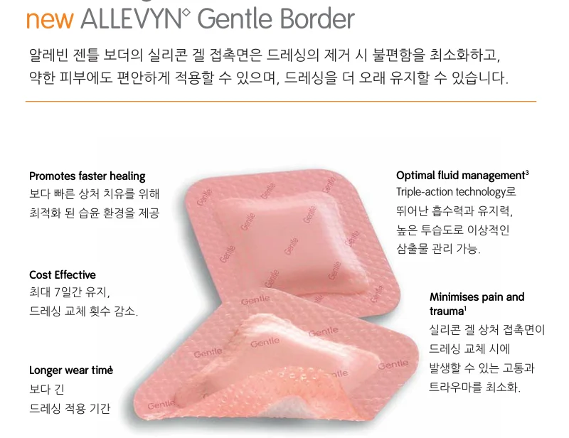 S N 알레빈 ALLEVYN Gentle Border Lite 5.5X12cm 10개입 상세2