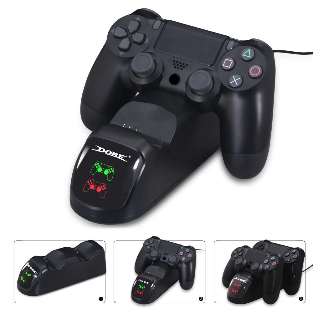 듀얼센스충전거치대 Ps4 ProSlim 범용 손잡이패드 Ps4 손잡이 Led 기 Ps4 상세3