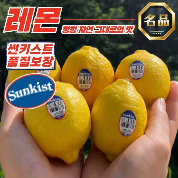 썬키스트 수입 레몬 100과 (과당 100g 내외)