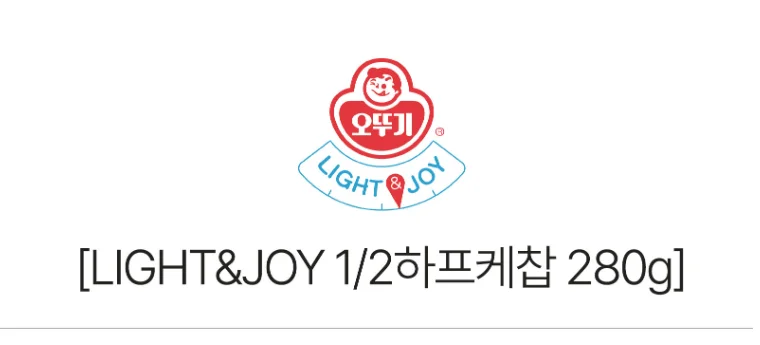 오뚜기 1/2 하프 케찹 280g x 2개 저염 저당 소스 상세2