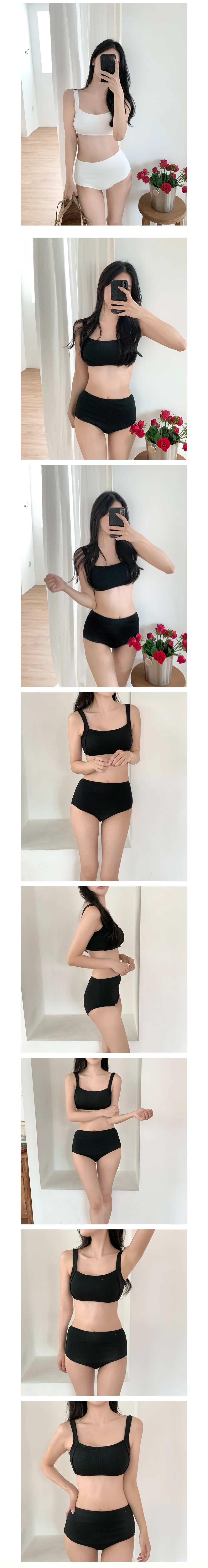 골지 스퀘어넥 하이웨스트 비키니 LL_SW100 LL-1010477 상세3
