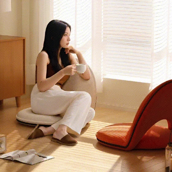 허리편한 접이식 각도조절 쿠션 좌식 게이밍 의자 상세2