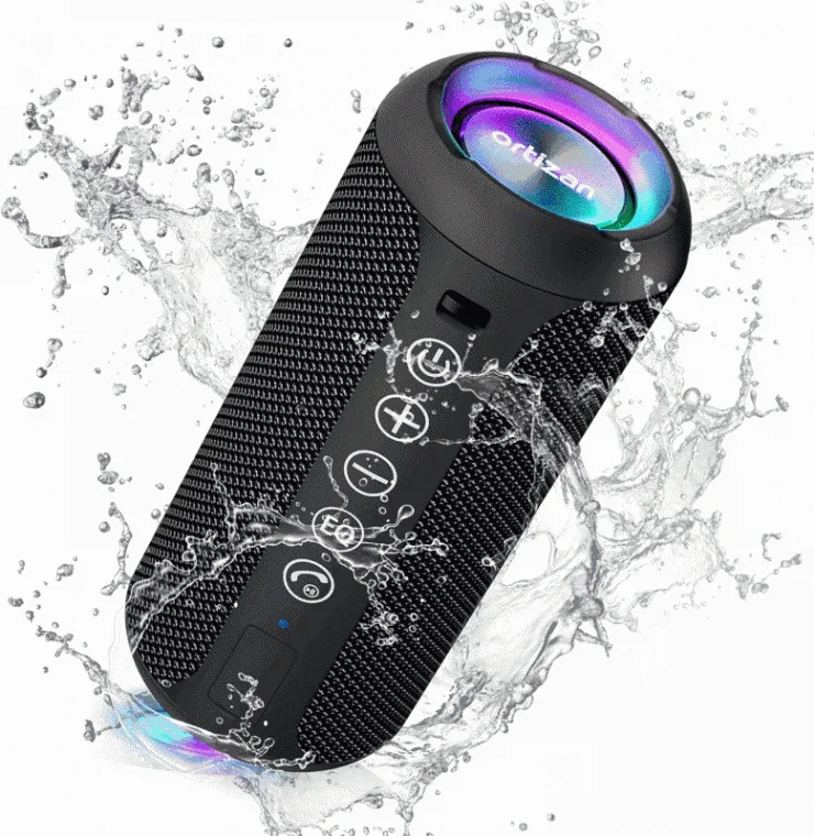 블랙 블루투스 5.3 스피커 최대 30시간 ipx7방수 휴대용 portable speaker