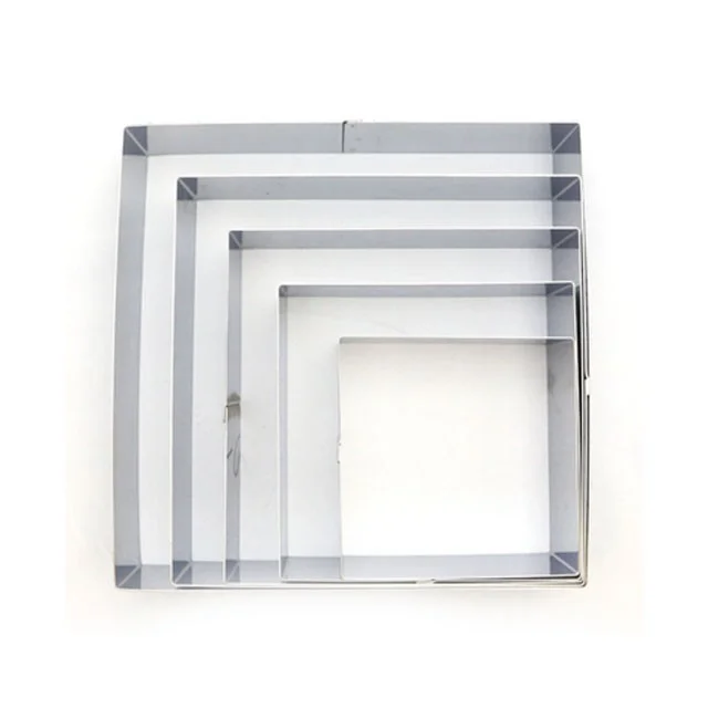 사각 무스링 높은 사각 무스틀 6cm 1호 (15cm x 6cm)