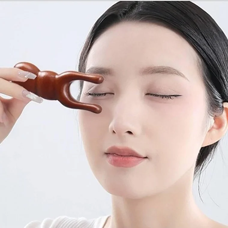 개구리 관자놀이 괄사 코마사지 마사지기 눈마사지